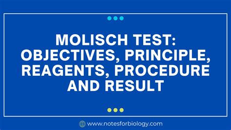 Molisch's Test: Objectives, Principle, Reagents, Procedure.